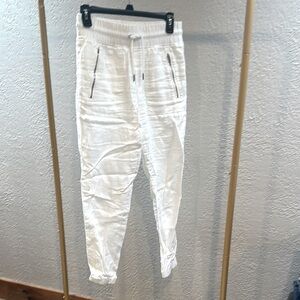 Athleta White Track Pants